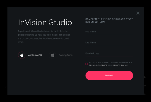 新たなUIデザインツールとして期待の「InVision Studio(early access版)」を導入してみる