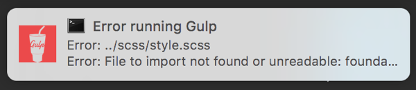 Gulpでファイル更新監視とエラー検知・通知でSassのコンパイルを効率化する