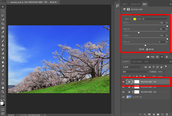 Photoshopでもっと綺麗な桜の写真を目指すレタッチ(広角・ワイド編)