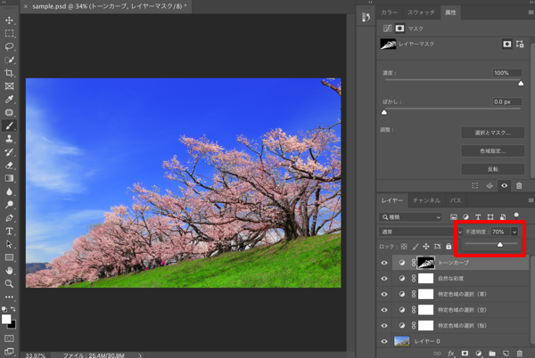 Photoshopでもっと綺麗な桜の写真を目指すレタッチ（広角・ワイド編）