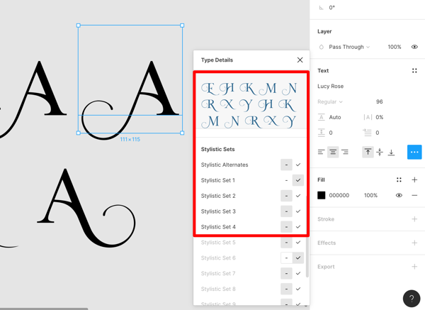 フォントのオルタネート(異体字)をデザインに活用する